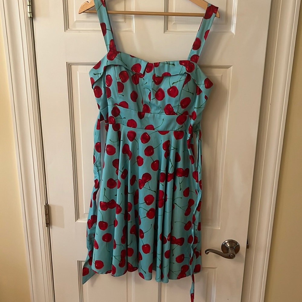 Cocktail dress with cherries!!